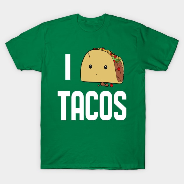 National Crunchy Tacos Day I Love Mexican Food T-Shirt by Noseking